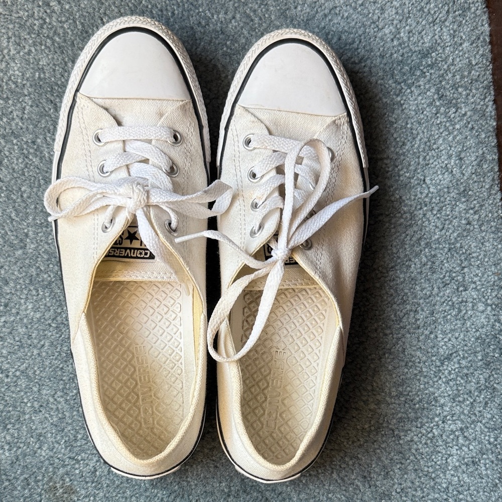Converse Women's White Canvas Sneakers